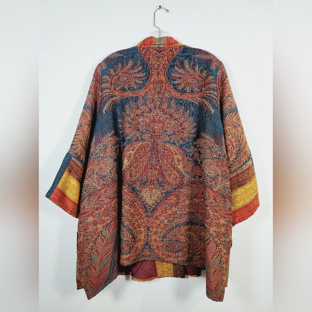 Soft Surroundings Patchwork Kimono Jacket, Size XL - image 2